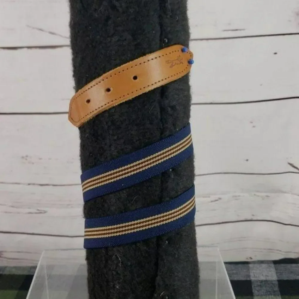 Fox Brand‎ Boys Blue Brown School Church Striped Elastic Belt